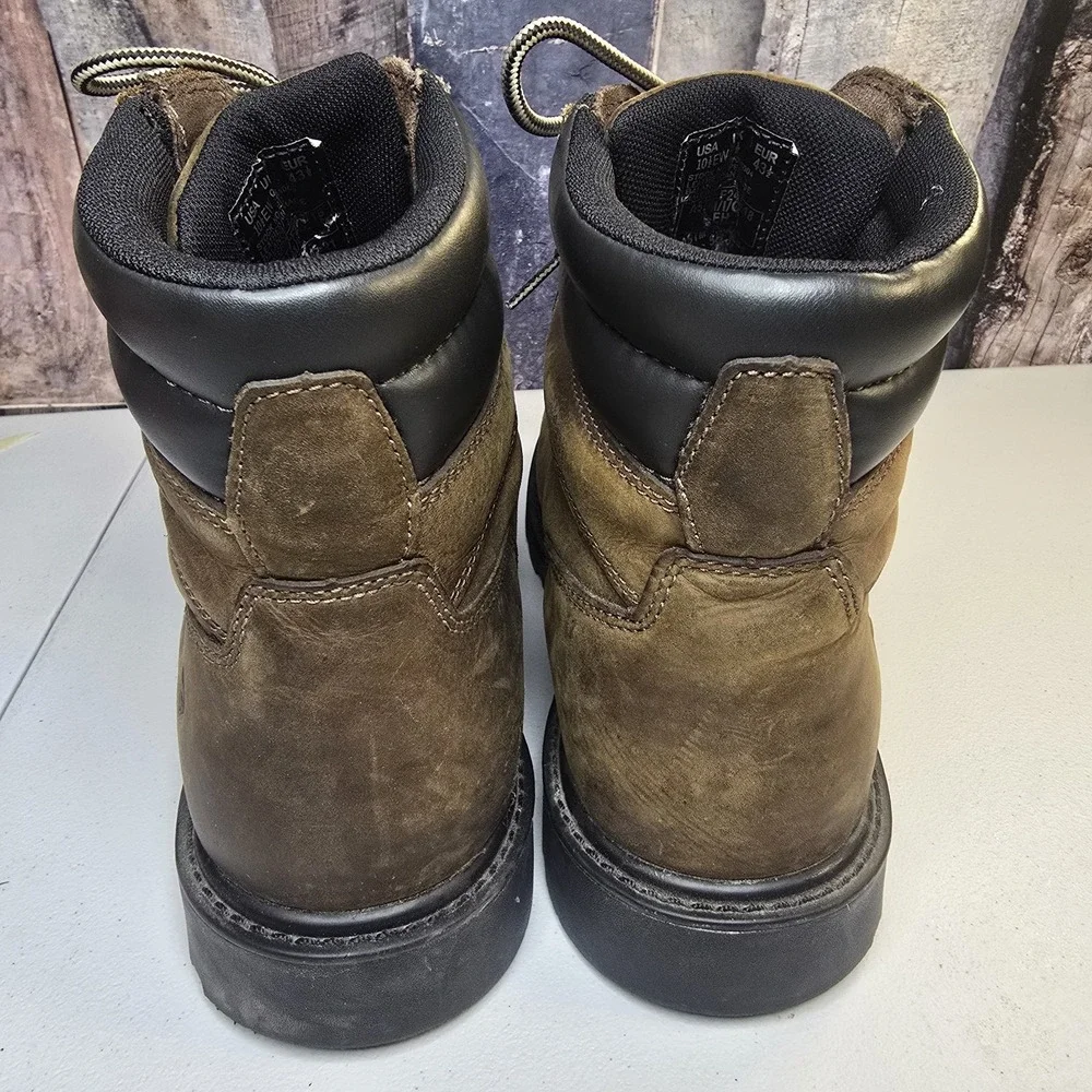 Steel Toe Wolverine Mens‎ Work Boots size 10.5 EW Waterproof Oil Slip Resistant